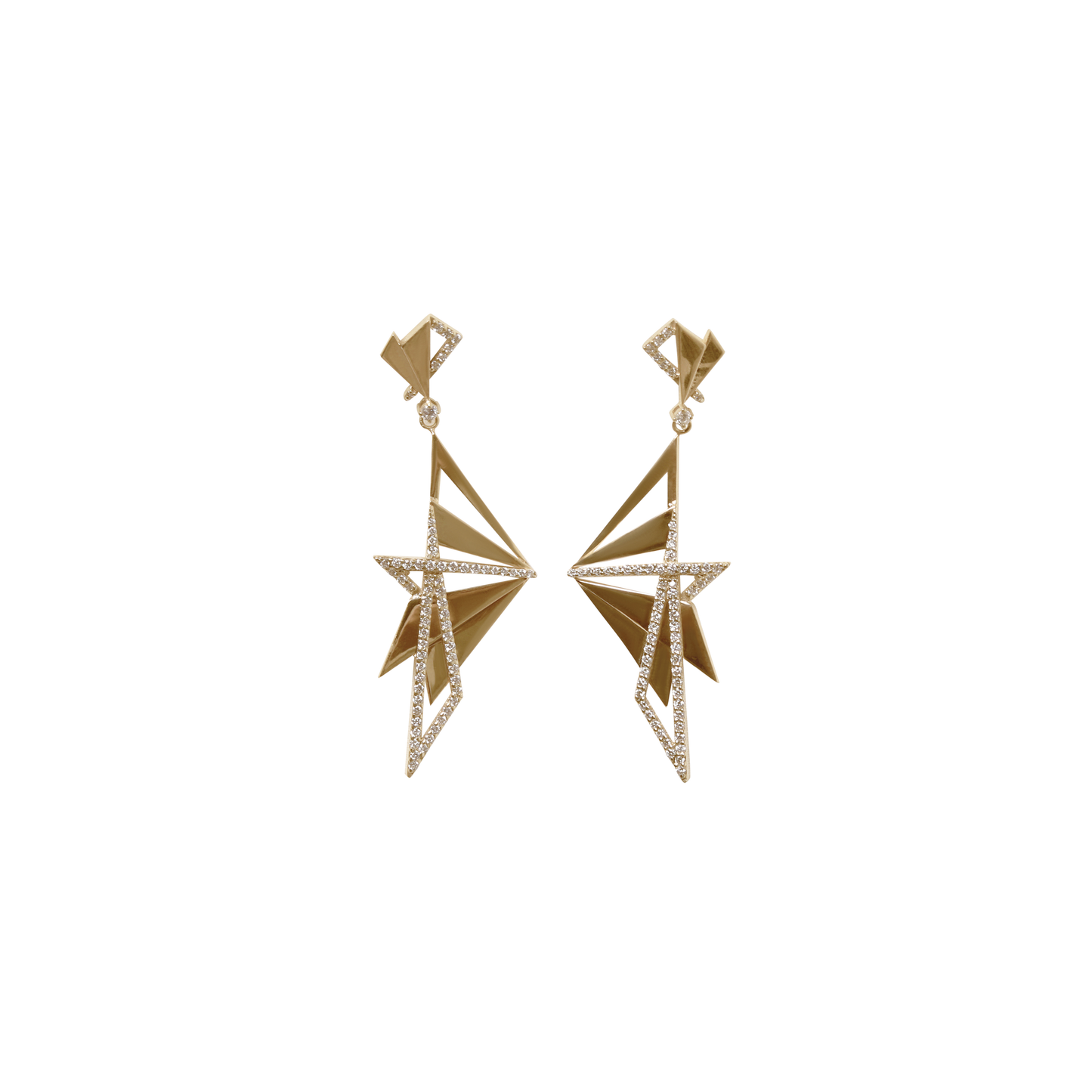 051 earrings triangle